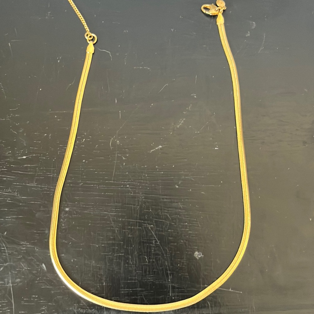 Madewell gold Herringbone chain
